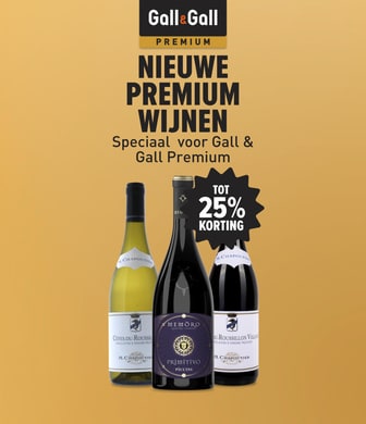 nieuwe premium wijnen, speciaal geselecteerd voor gall & gall premium